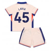 Maglia Calcio Chelsea Romeo Lavia #45 Seconda Divisa Bambino 2024-25 Manica Corta (+ pantaloncini)